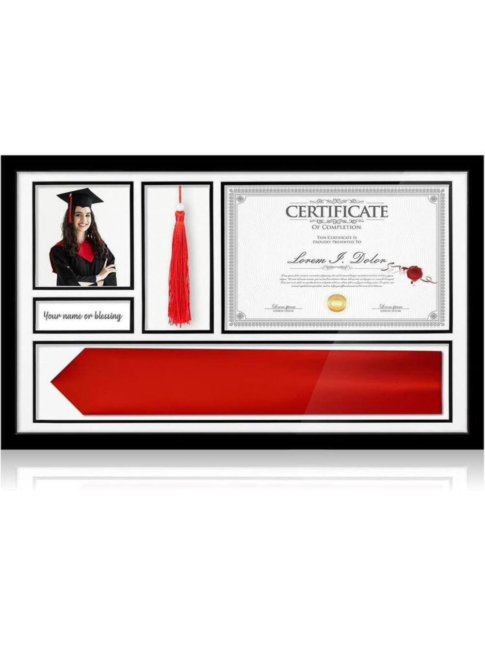 Diploma Frames with Tassel Holder and Stole Holder 16x26